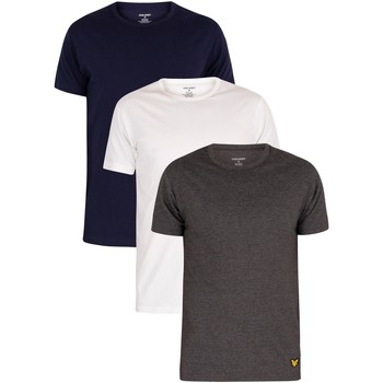 Lyle & Scott 3 Pack Maxwell Lounge Crew T-Shirts multicoloured