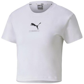 Clothing Women Short-sleeved t-shirts Puma Nutility Fitted Tee White