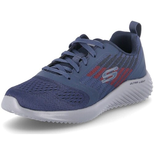 Shoes Men Fitness / Training Skechers Low Verkona Grey, Navy blue
