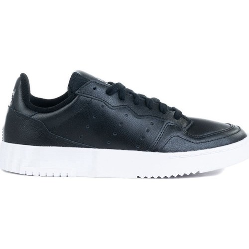 Shoes Children Low top trainers adidas Originals Supercourt J White, Black