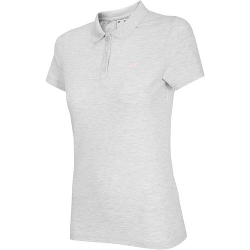 Clothing Women Short-sleeved t-shirts 4F NOSH4 TSD007 Biały Melanż Grey, White