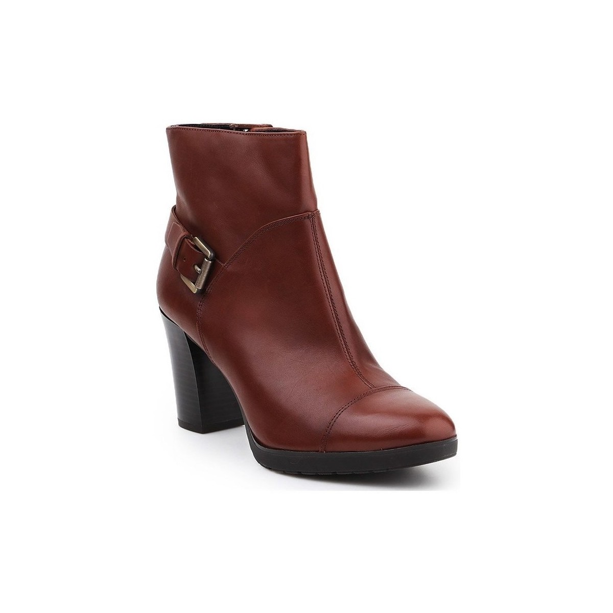 geox  d raphal mid a  women's low ankle boots in brown