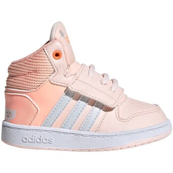 Shoes Children Hi top trainers adidas Originals Hoops Mid 20 I Pink, Orange