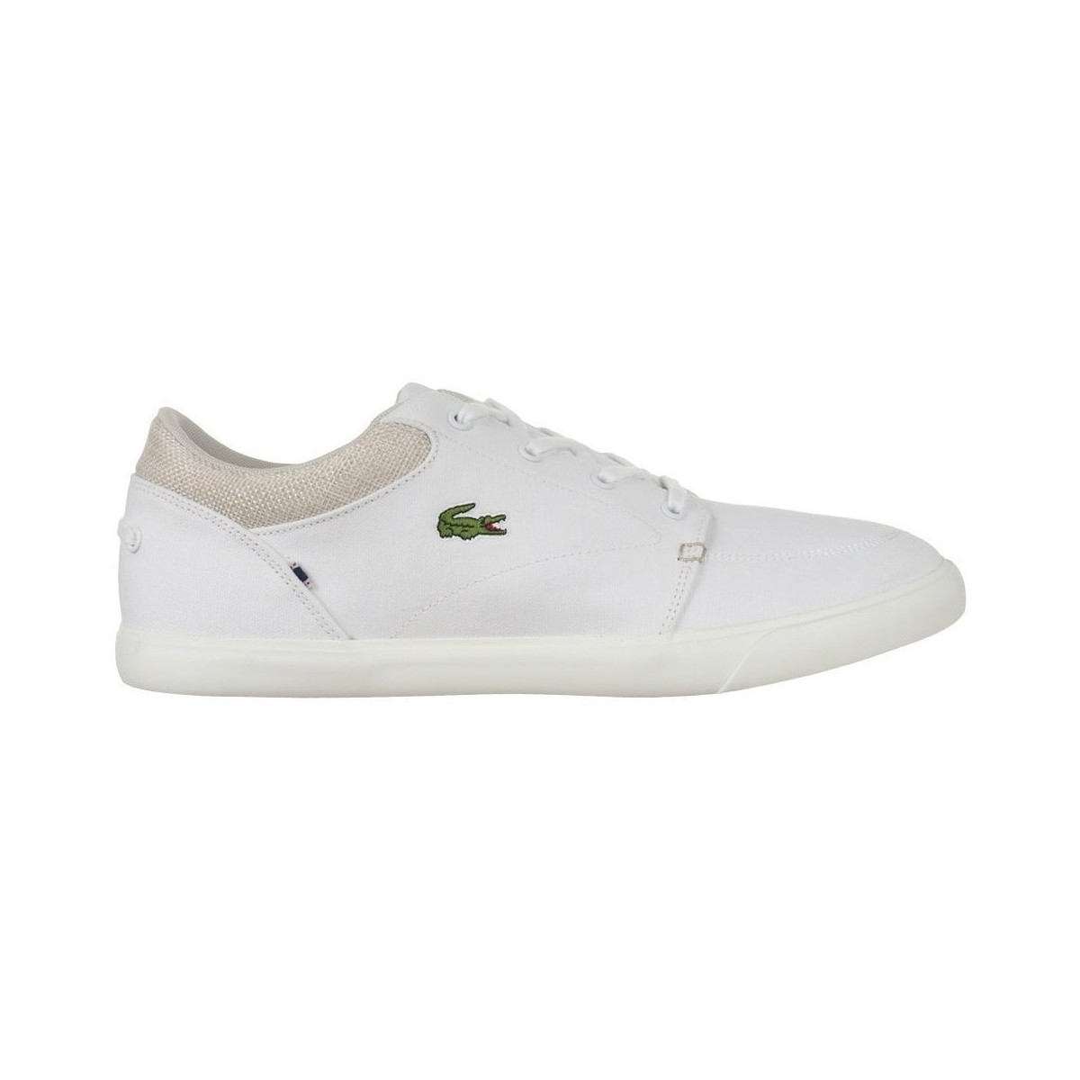 lacoste  bayliss 218 2 cam  men's shoes (trainers) in white