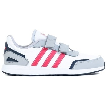 Shoes Children Low top trainers adidas Originals VS Switch 3 C White, Grey, Pink