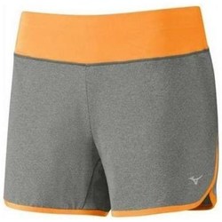 Clothing Women Cropped trousers Mizuno Active Short Grey, Orange