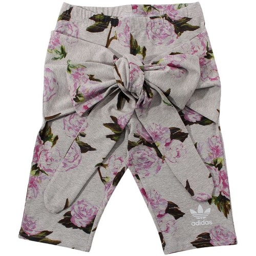 Clothing Women Cropped trousers adidas Originals Floral Pink, Grey