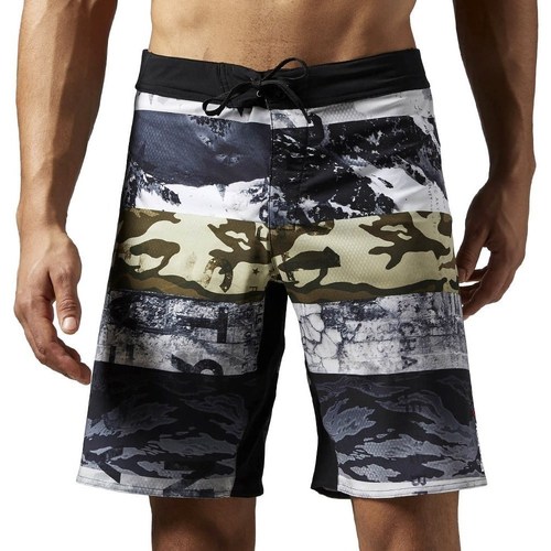 Clothing Men Cropped trousers Reebok Sport One Series Sublimated Graphite, White, Grey