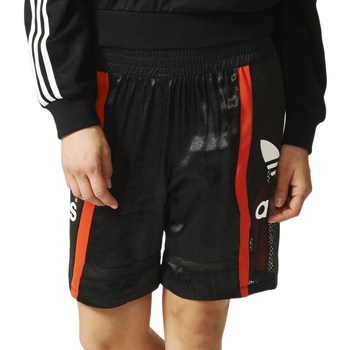 Clothing Women Shorts / Bermudas adidas Originals Basketball Baggy Red, Black