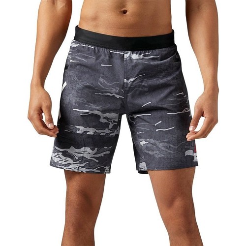 Clothing Men Cropped trousers Reebok Sport Crossfit Speed Camo Graphite