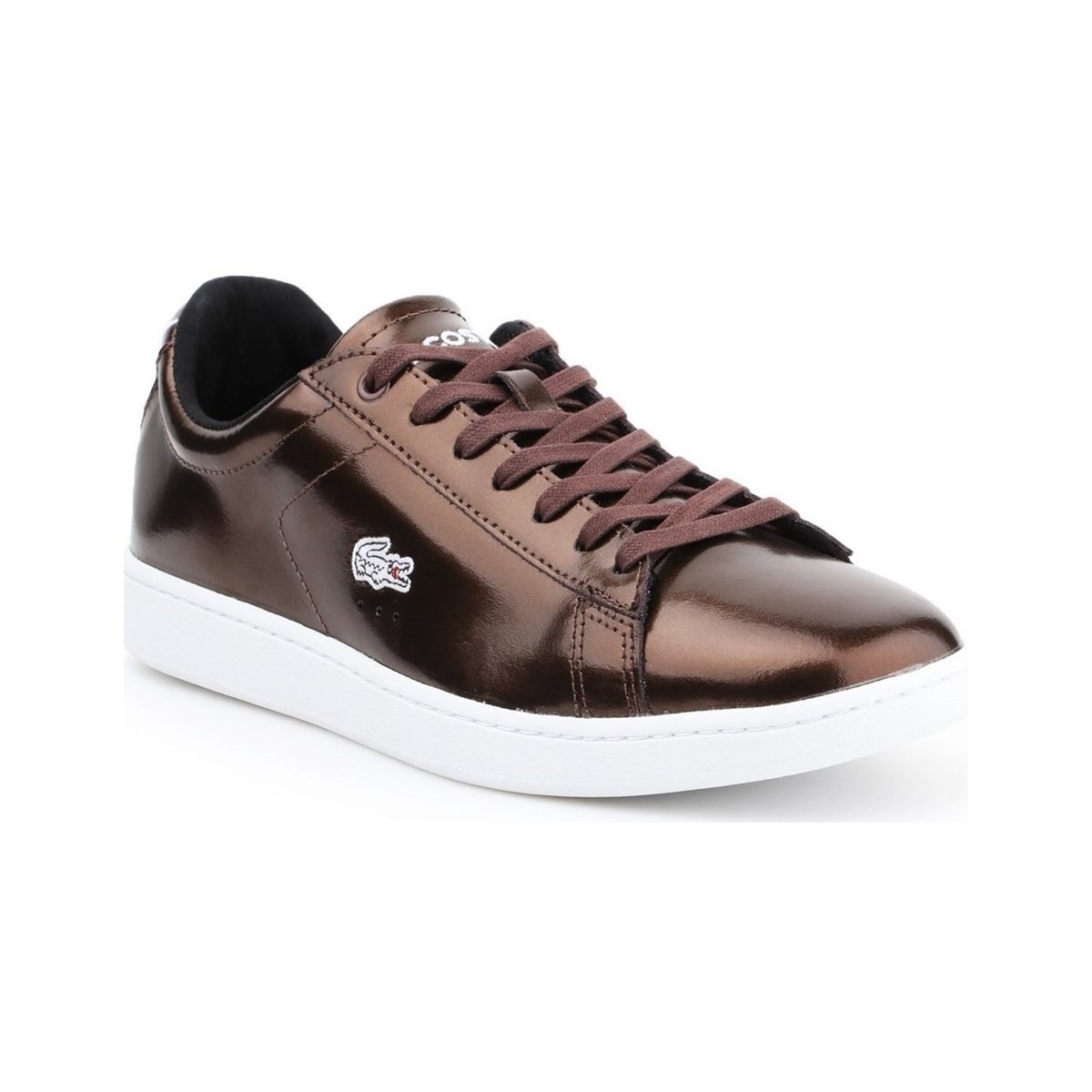 Shoes Women Low top trainers Lacoste Carnaby Evo Brown, White