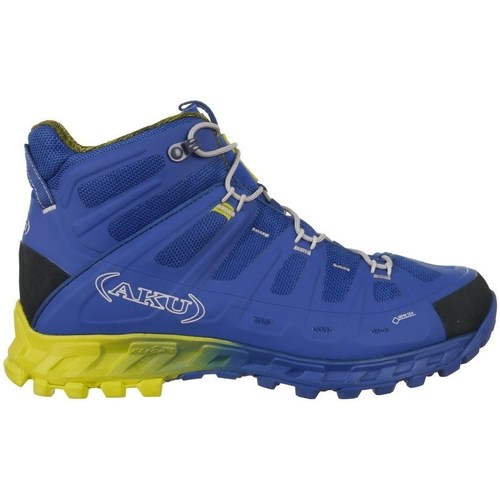 Shoes Men Walking shoes Aku Selvatica Mid Gtx Goretex Yellow, Blue