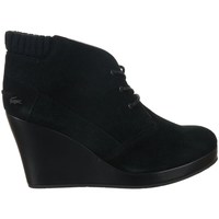 Shoes Women Ankle boots Lacoste Leren 4 Black