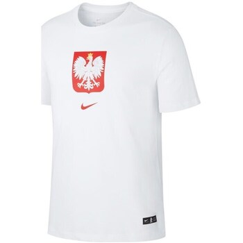 Clothing Boy Short-sleeved t-shirts Nike JR Polska Crest White