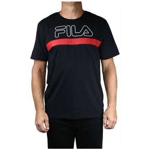 Clothing Men Short-sleeved t-shirts Fila Men Laurentin Tee Red, Black