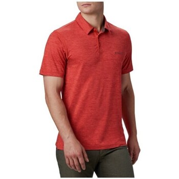 Clothing Men Short-sleeved polo shirts Columbia Tech Trail Polo Shirt Red