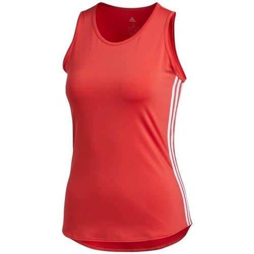 Clothing Women Short-sleeved t-shirts adidas Originals Wmns 3STRIPES Tank Top Red
