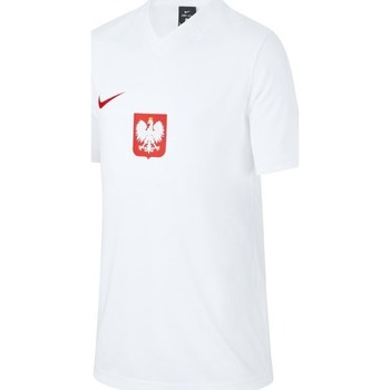 Clothing Boy Short-sleeved t-shirts Nike JR Polska Breathe Football White