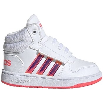 Shoes Children Hi top trainers adidas Originals Hoops Mid 20 I White, Red