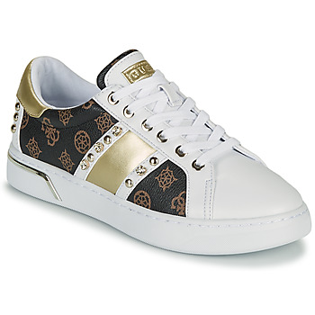 Shoes Women Low top trainers Guess RICENA White / Brown