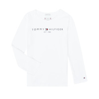 Clothing Girl Long sleeved tee-shirts Tommy Hilfiger KG0KG05247-YBR-J White