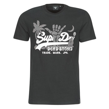 Clothing Men Short-sleeved t-shirts Superdry VL ITAGO TEE 220 Black