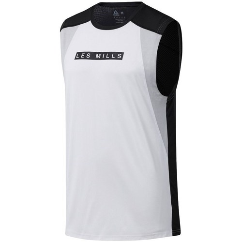 Clothing Men Short-sleeved t-shirts Reebok Sport Les Mills Smartvent White, Black