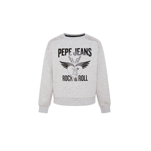 Clothing Girl Sweaters Pepe jeans LILY Grey