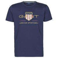 Clothing Men Short-sleeved t-shirts Gant ARCHIVE SHIELD Marine