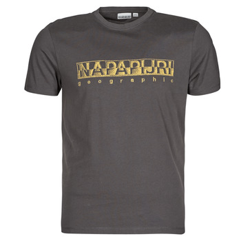 Clothing Men Short-sleeved t-shirts Napapijri SALLAR SS Grey / Dark