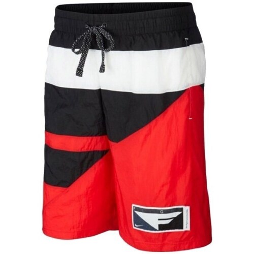 Clothing Men Cropped trousers Nike Flight Short Red, Black, White