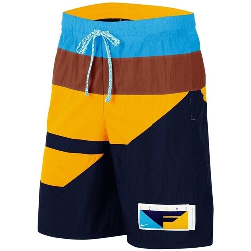 Clothing Men Cropped trousers Nike Flight City Yellow, Navy blue, Blue