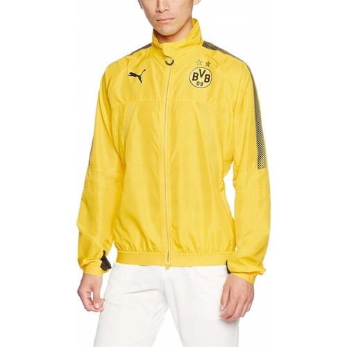 Clothing Men Jackets Puma Borusia Dortmund Yellow