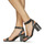 Shoes Women Sandals Steve Madden MALIA Black / Silver