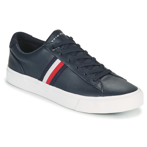 Shoes Men Low top trainers Tommy Hilfiger CORPORATE LEATHER SNEAKER Marine