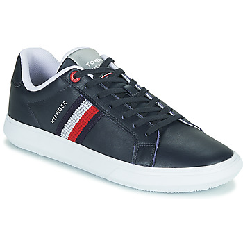 Tommy Hilfiger  ESSENTIAL LEATHER CUPSOLE  men's Shoes (Trainers) in Blue. Sizes available:7,7.5,8,8.5,9,10.5,6.5,7,8,10,10.5