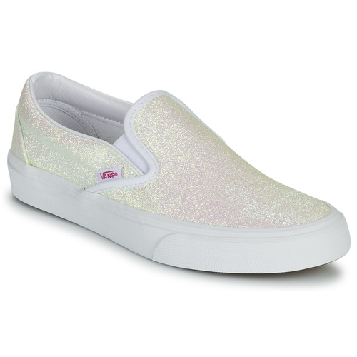 Shoes Women Slip-ons Vans Classic Slip-On Uv / Glitter / Beige / Pink