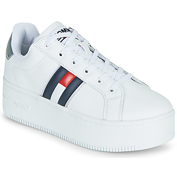Tommy Jeans  IRIDESCENT ICONIC SNEAKER  women's Shoes (Trainers) in White