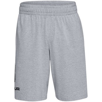 Clothing Men Cropped trousers Under Armour Sportstyle Cotton Logo Grey