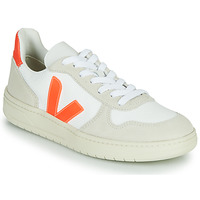 Shoes Low top trainers Veja V-10 White / Orange