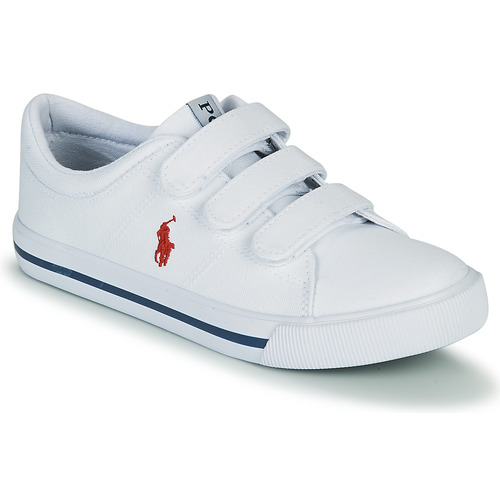 Shoes Children Low top trainers Polo Ralph Lauren ELMWOOD EZ White