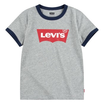 Clothing Boy Short-sleeved t-shirts Levi's BATWING RINGER TEE Grey