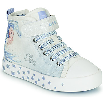 Geox  JR CIAK GIRL  girls's Children's Shoes (High-top Trainers) in White. Sizes available:7 toddler,7.5 toddler,8.5 toddler,9.5 toddler