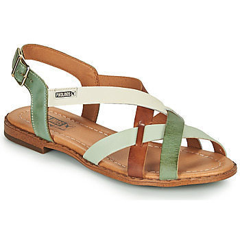 Shoes Women Sandals Pikolinos ALGAR W0X Brown / Green