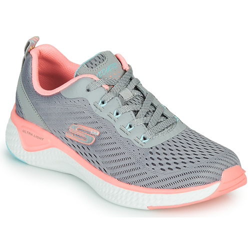 Shoes Women Fitness / Training Skechers SOLAR FUSE COSMIC VIEW Grey / Pink