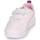 Shoes Girl Low top trainers Puma COURTFLEX PS White / Pink
