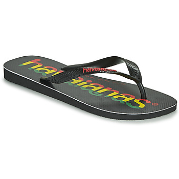 Havaianas  TOP LOGOMANIA  men's Flip flops / Sandals (Shoes) in Black. Sizes available:11,39 / 40