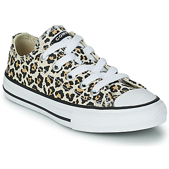 Shoes Girl Low top trainers Converse CHUCK TAYLOR OX Leopard / Multicoloured