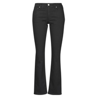 Clothing Women Straight jeans Lauren Ralph Lauren MIDRISE STRT-5-POCKET-DENIM Black