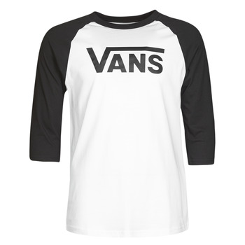 Clothing Men Long sleeved tee-shirts Vans VANS CLASSIC RAGLAN White / Black